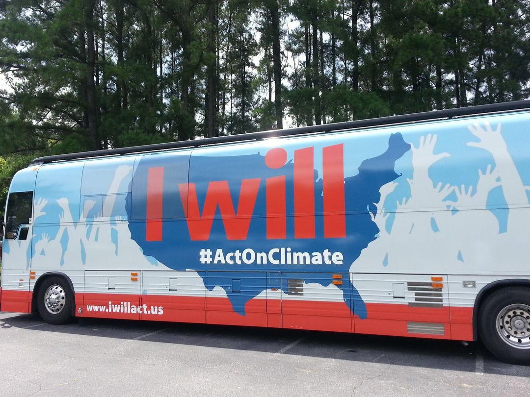 “I Will Act On Climate” 30State Bus Tour Caplan Communications